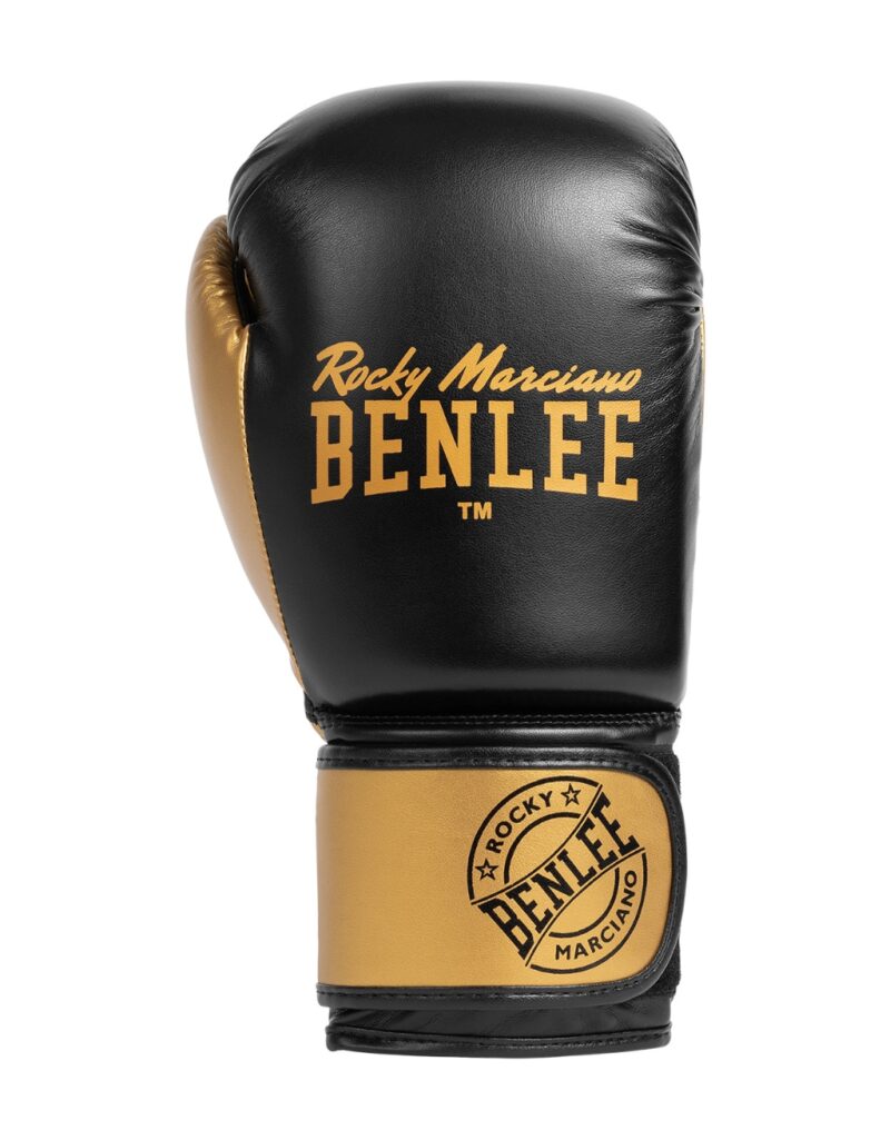 Schwarz-goldener Benlee Carlos Boxhandschuhe für Anfänger