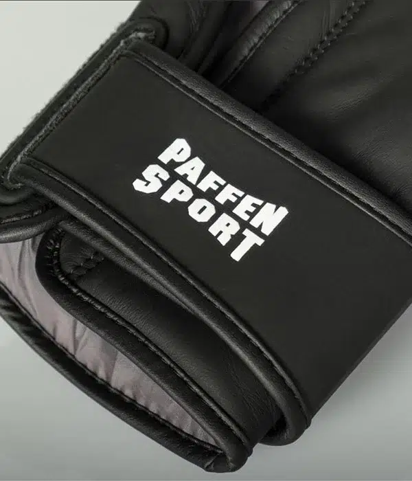 Verschlossene Paffen Sport Stealth Boxhandschuhe aus Leder in Schwarz