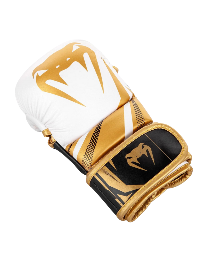Außenhand: MMA Handschuhe Venum Challenger in weiß/gold