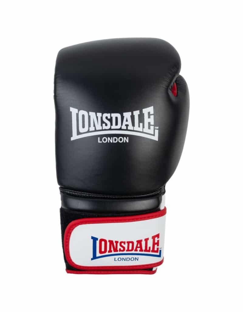 Außenahnd: Lonsdale Winstone Sparring Boxhandschuhe in Schwarz