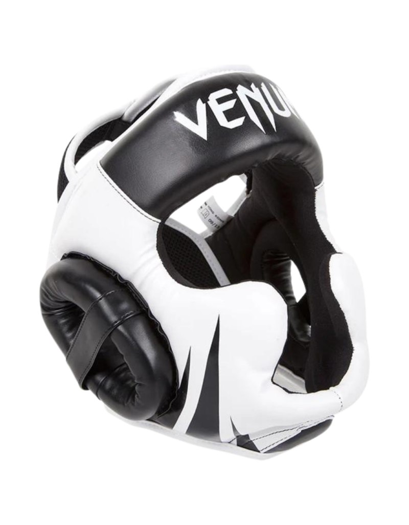 Venum Challenger Kopfschutz in der Farbe Schwarz/Weiß